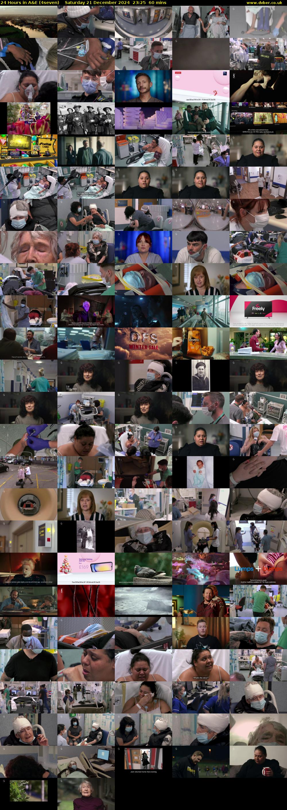 24 Hours in A&E (4seven) Saturday 21 December 2024 23:25 - 00:25
