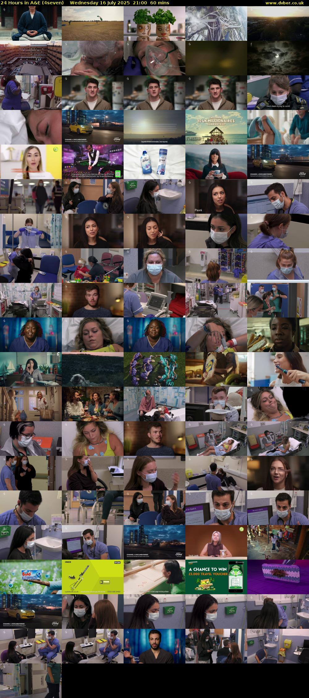 24 Hours in A&E (4seven) Wednesday 16 July 2025 21:00 - 22:00