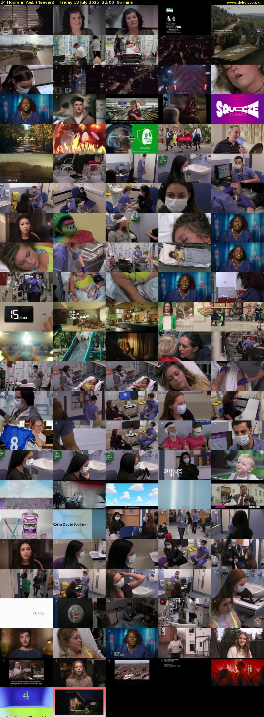 24 Hours in A&E (4seven) Friday 18 July 2025 22:00 - 23:05