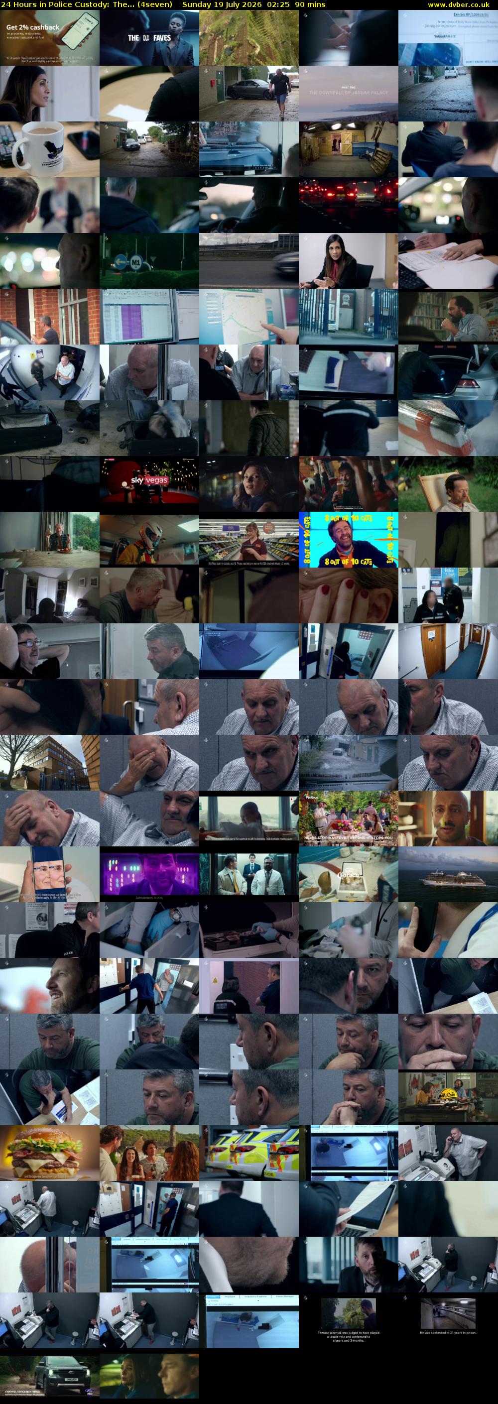 24 Hours in Police Custody: The... (4seven) Sunday 19 July 2026 02:25 - 03:55