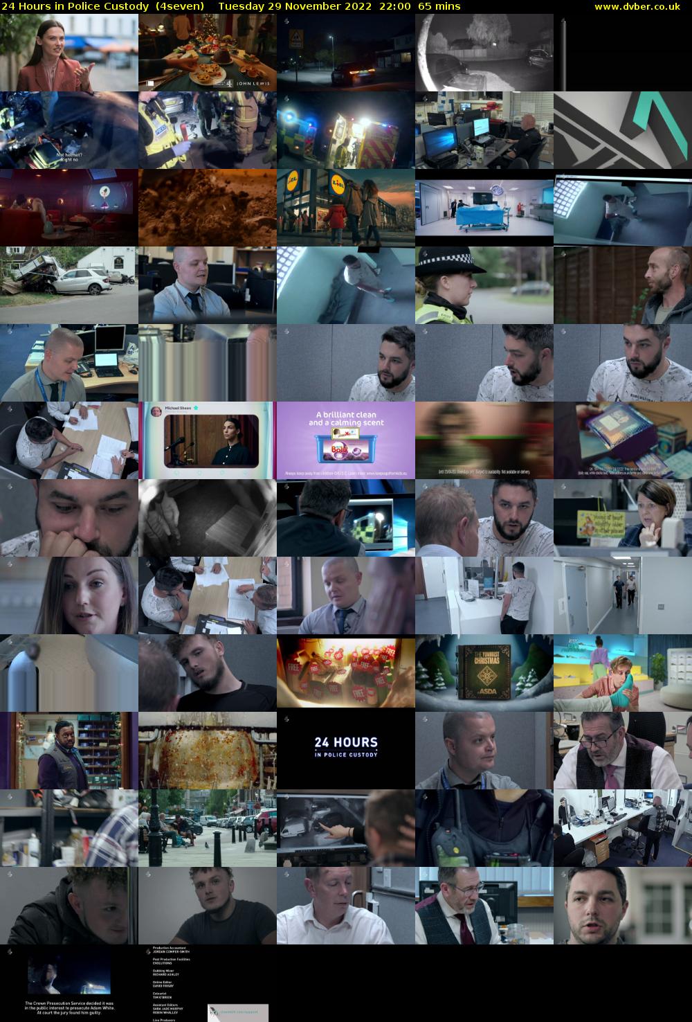 24 Hours in Police Custody  (4seven) Tuesday 29 November 2022 22:00 - 23:05