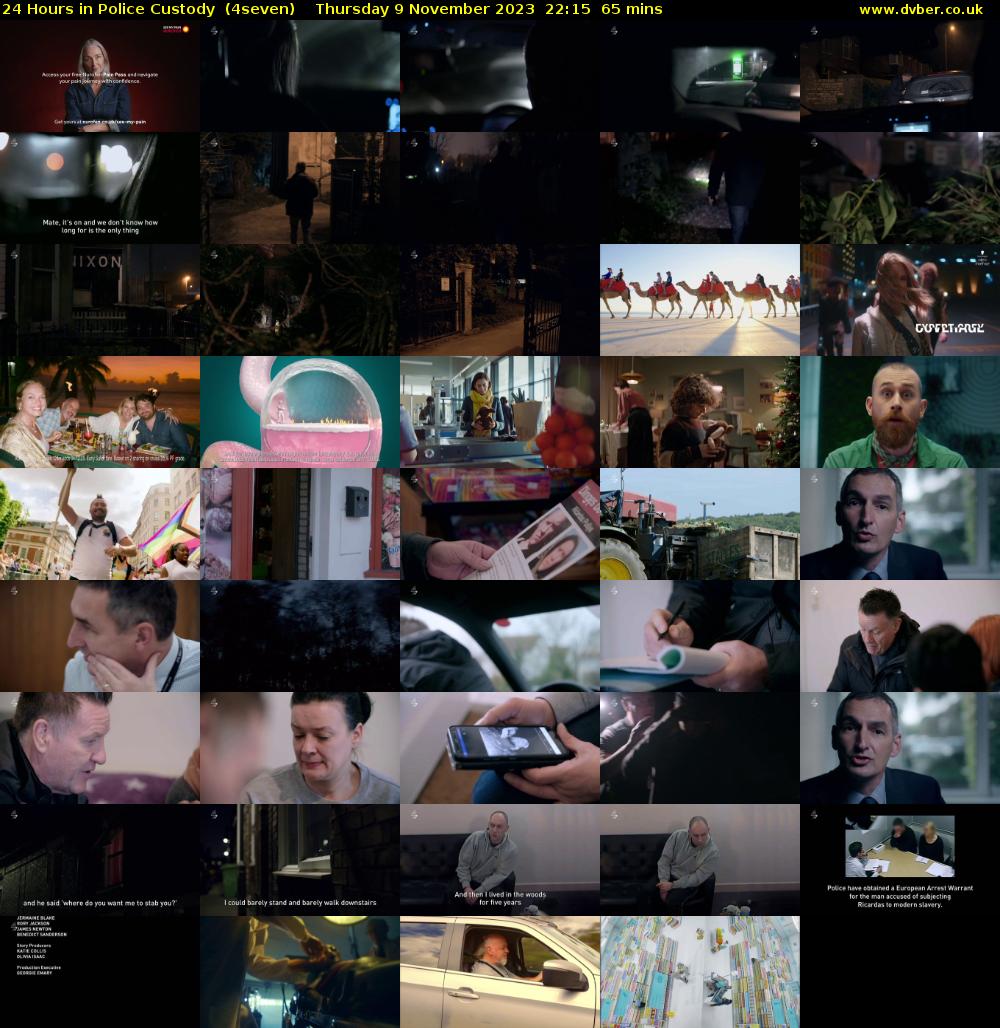 24 Hours in Police Custody  (4seven) Thursday 9 November 2023 22:15 - 23:20