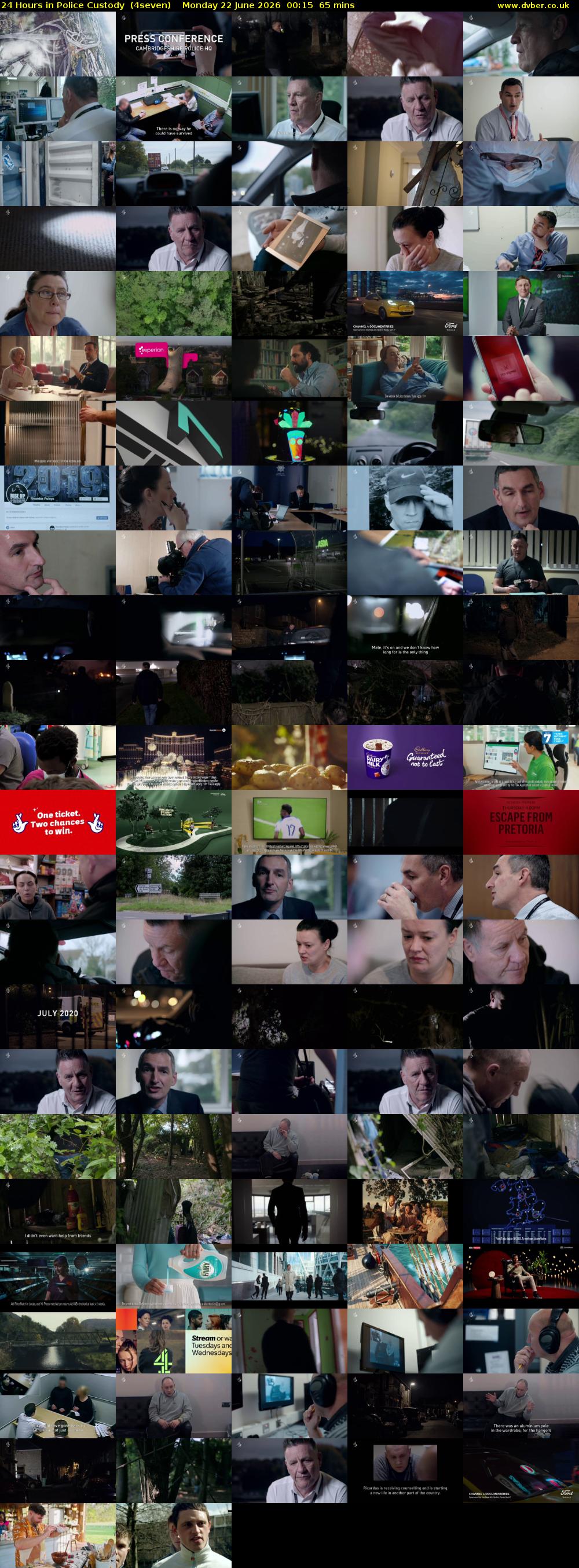 24 Hours in Police Custody  (4seven) Monday 22 June 2026 00:15 - 01:20