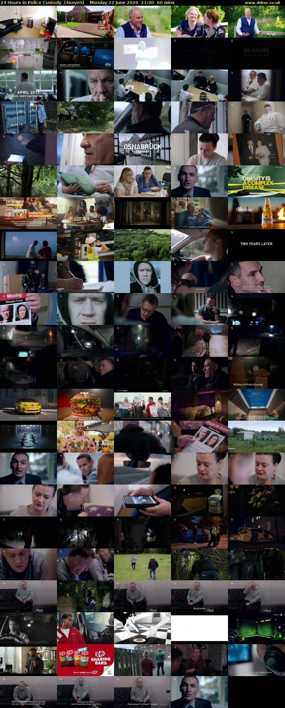 24 Hours in Police Custody  (4seven) Monday 22 June 2026 21:00 - 22:00