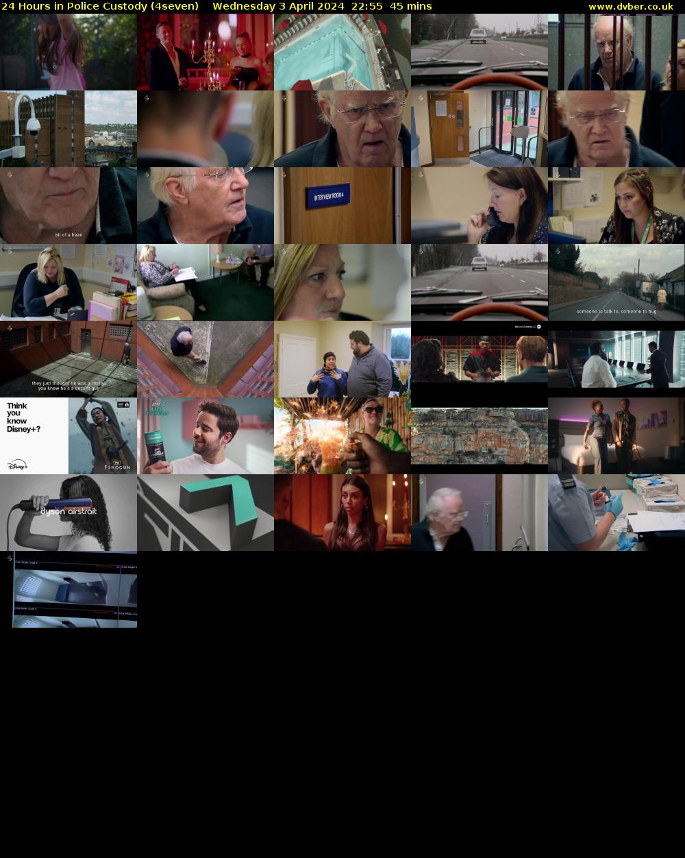 24 Hours in Police Custody (4seven) Wednesday 3 April 2024 22:55 - 23:40