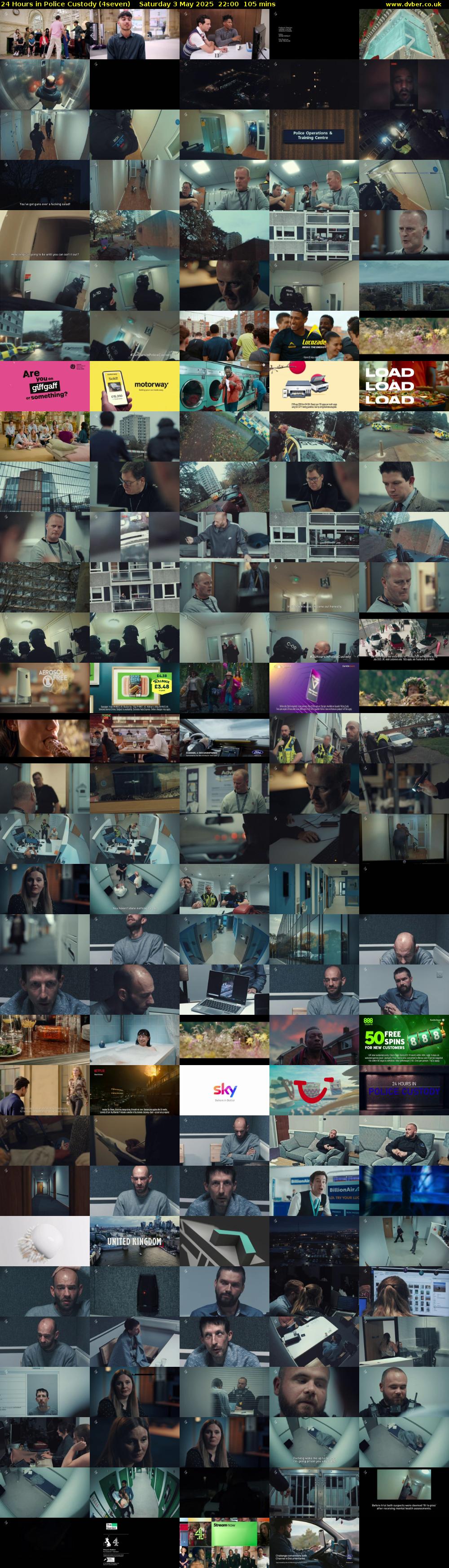 24 Hours in Police Custody (4seven) Saturday 3 May 2025 22:00 - 23:45