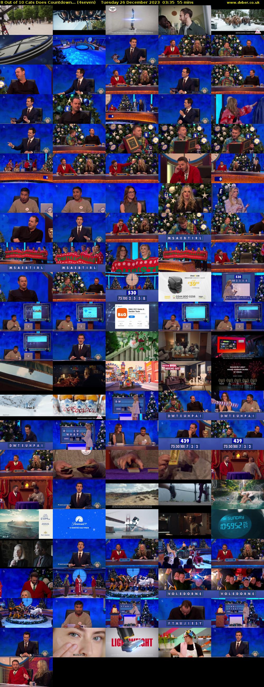 8 Out of 10 Cats Does Countdown... (4seven) Tuesday 26 December 2023 03:35 - 04:30