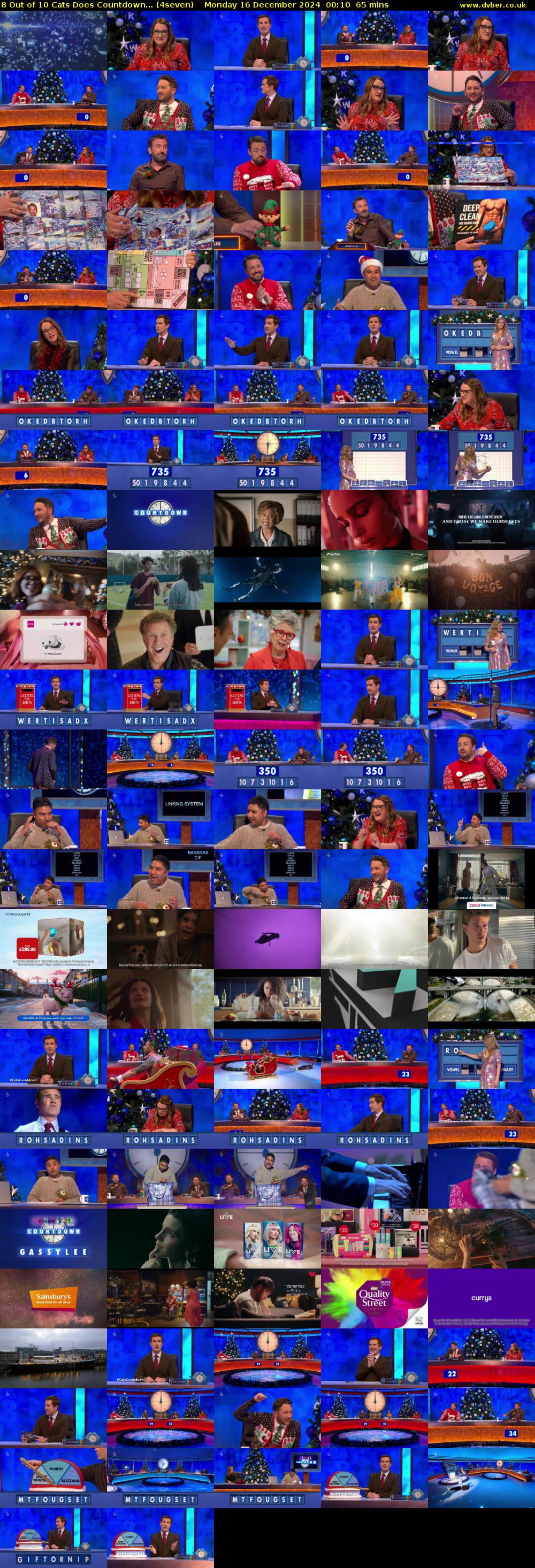 8 Out of 10 Cats Does Countdown... (4seven) Monday 16 December 2024 00:10 - 01:15