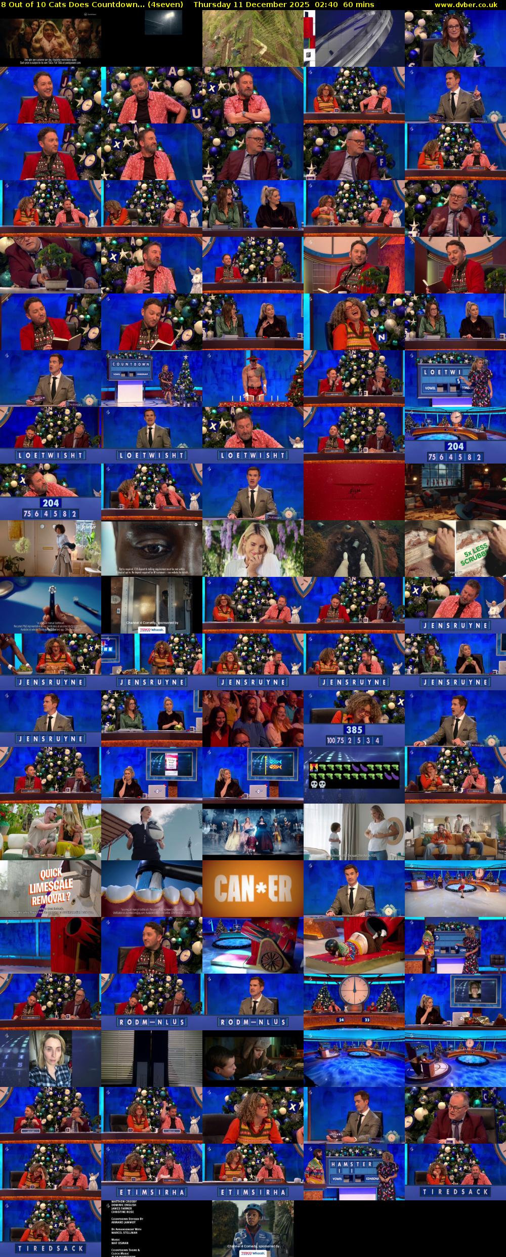 8 Out of 10 Cats Does Countdown... (4seven) Thursday 11 December 2025 02:40 - 03:40