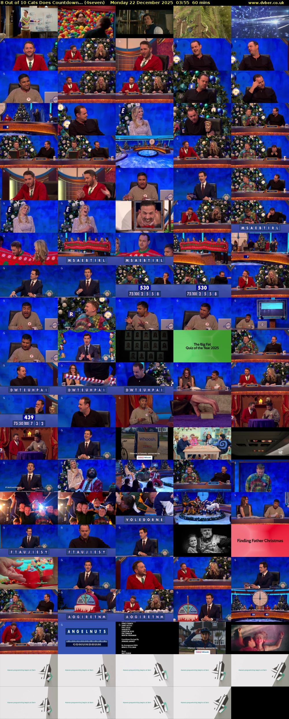 8 Out of 10 Cats Does Countdown... (4seven) Monday 22 December 2025 03:55 - 04:55
