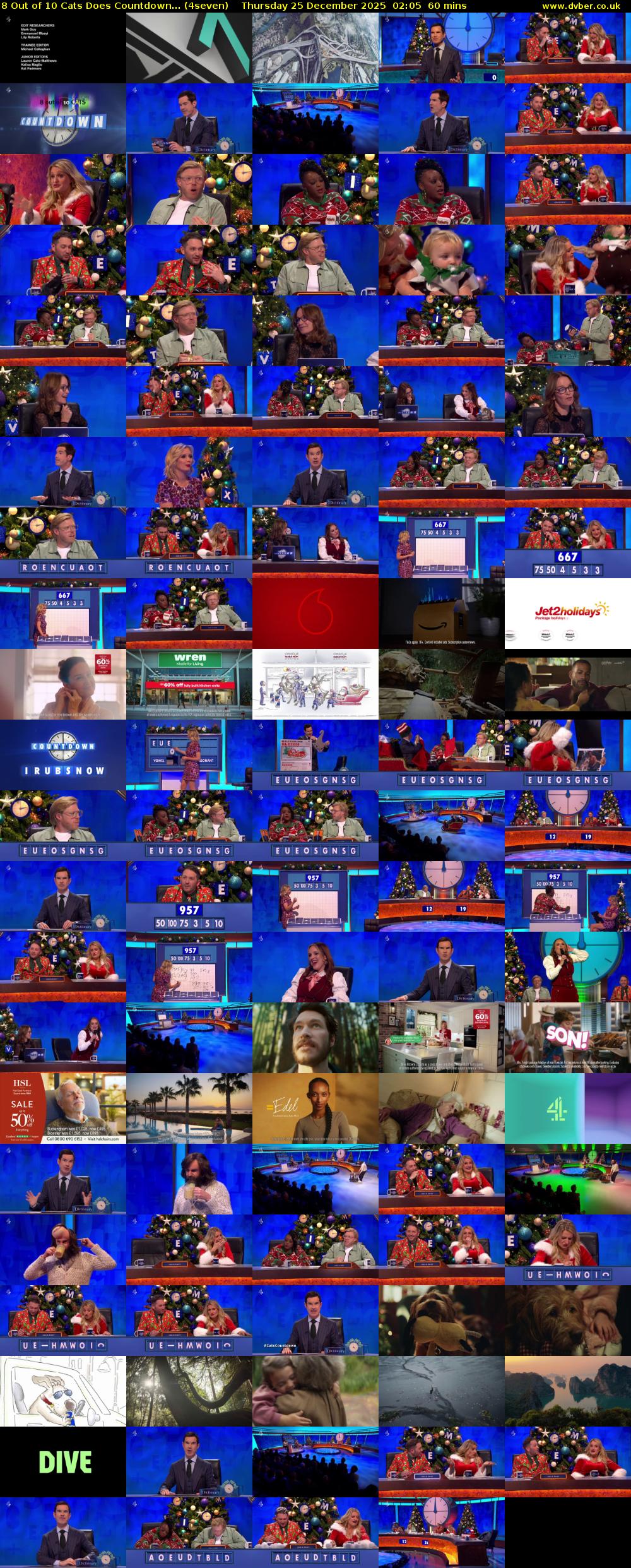 8 Out of 10 Cats Does Countdown... (4seven) Thursday 25 December 2025 02:05 - 03:05