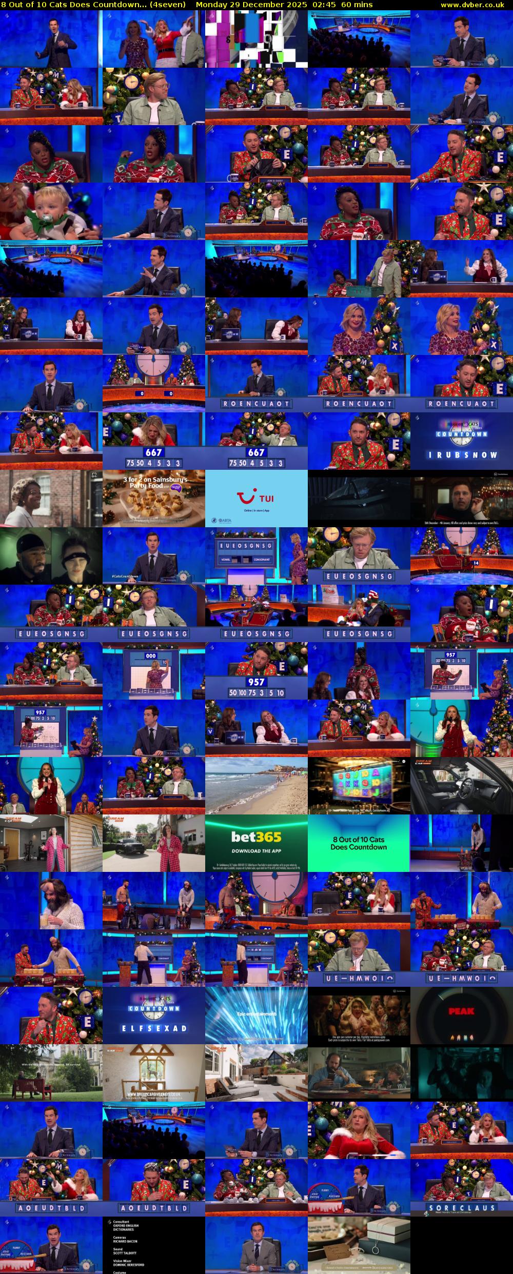 8 Out of 10 Cats Does Countdown... (4seven) Monday 29 December 2025 02:45 - 03:45