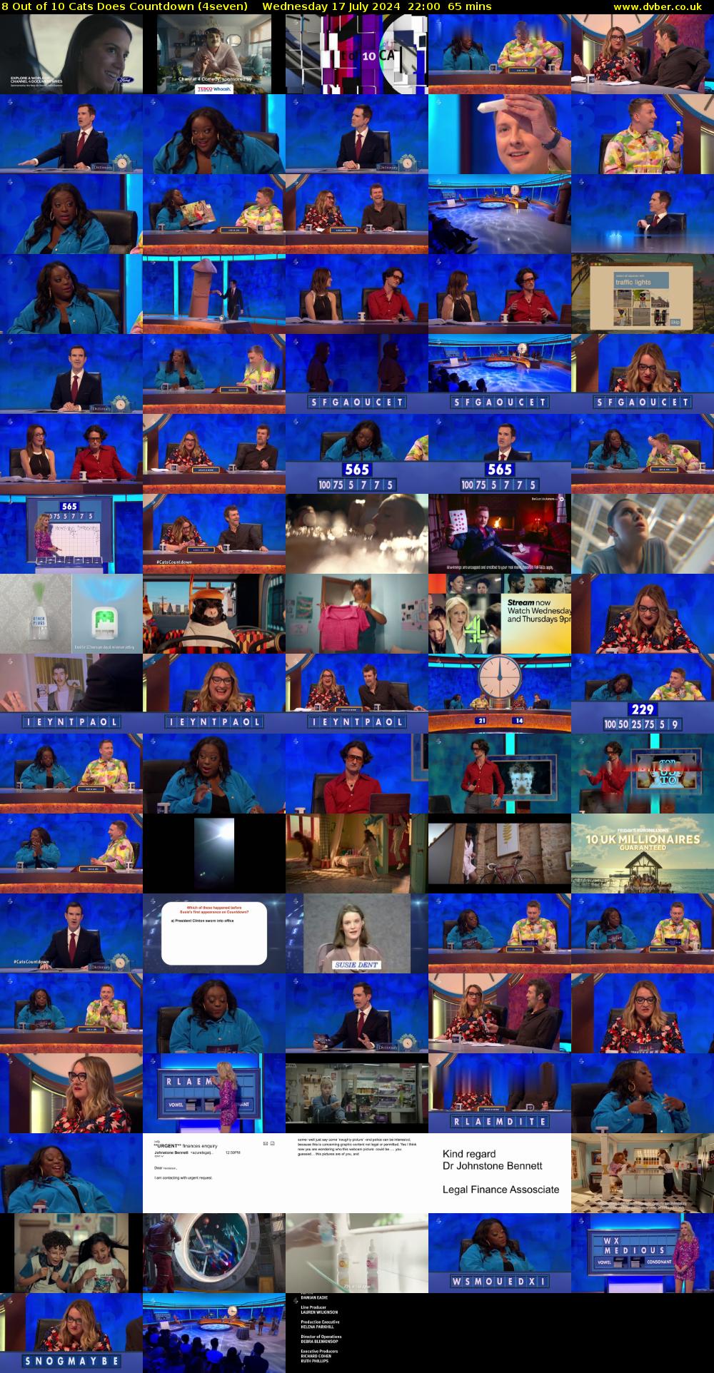 8 Out of 10 Cats Does Countdown (4seven) Wednesday 17 July 2024 22:00 - 23:05