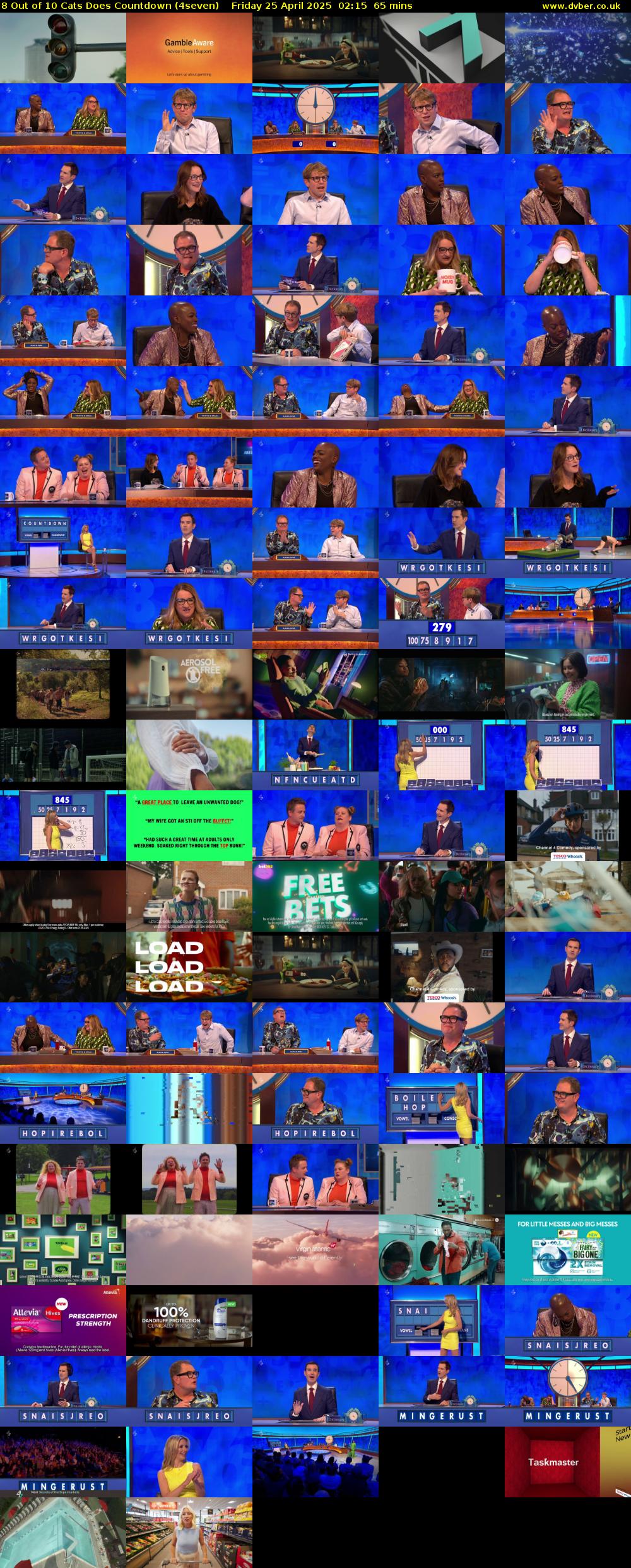 8 Out of 10 Cats Does Countdown (4seven) Friday 25 April 2025 02:15 - 03:20