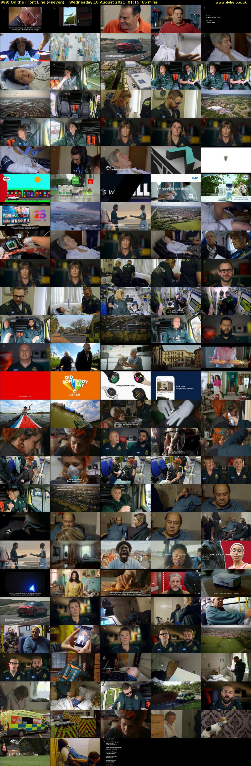 999: On the Front Line (4seven) Wednesday 18 August 2021 01:15 - 02:20