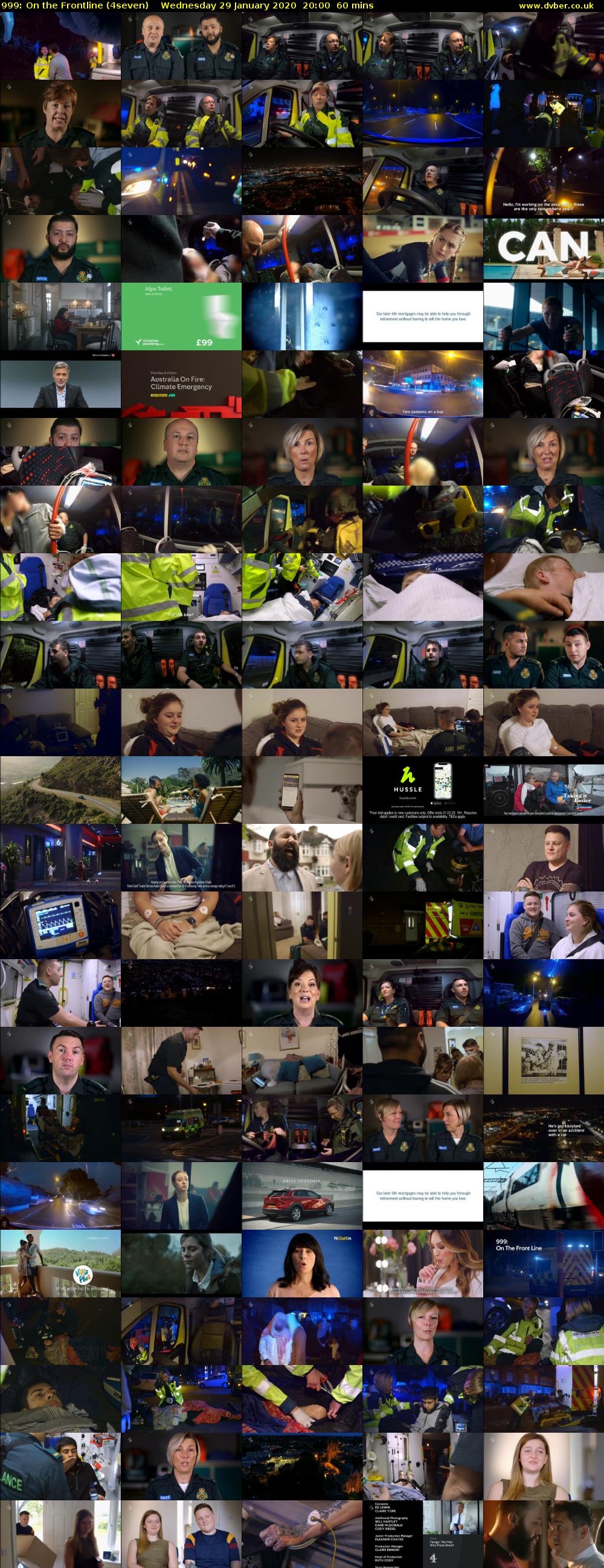 999: On the Frontline (4seven) Wednesday 29 January 2020 20:00 - 21:00