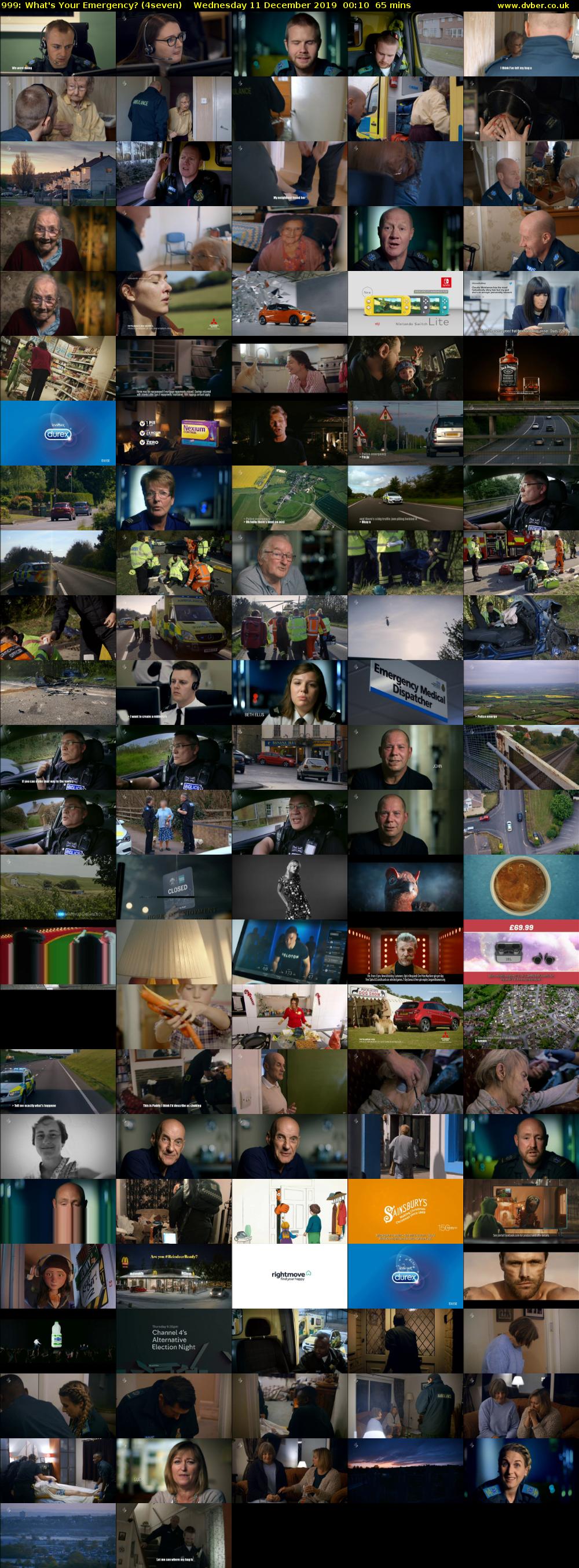 999: What's Your Emergency? (4seven) Wednesday 11 December 2019 00:10 - 01:15