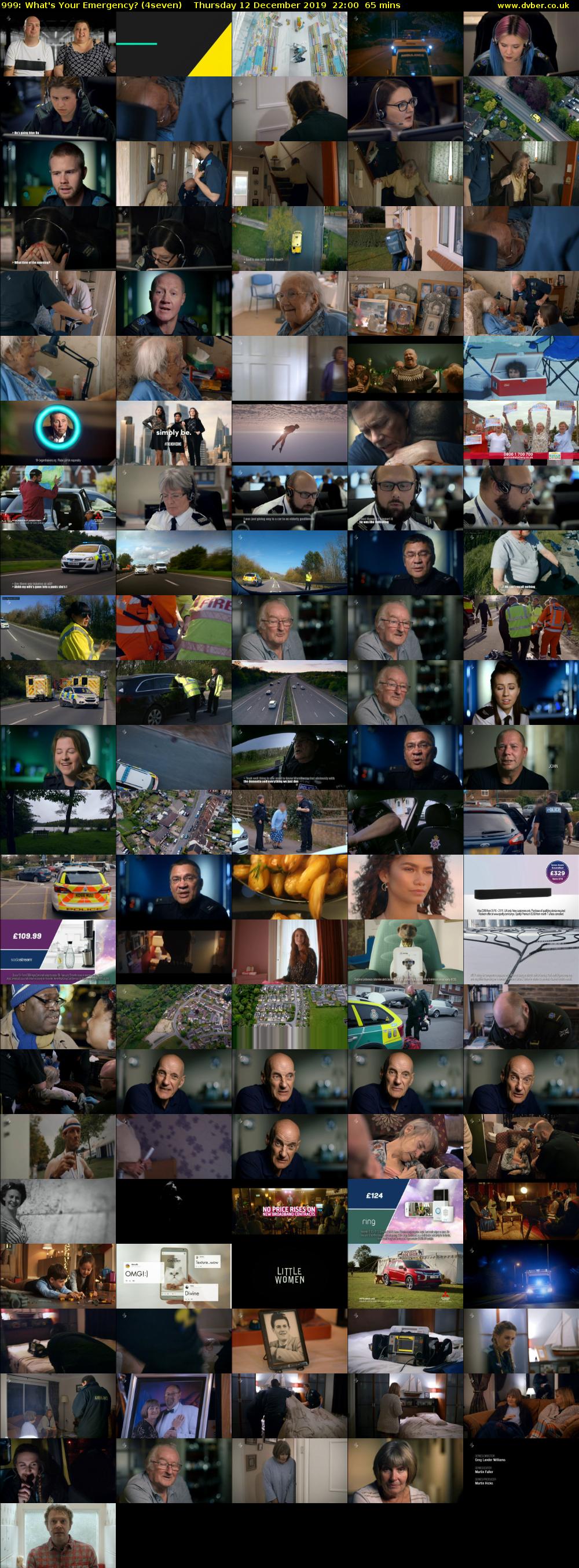 999: What's Your Emergency? (4seven) Thursday 12 December 2019 22:00 - 23:05
