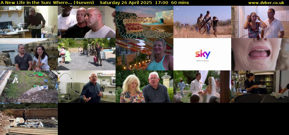 A New Life in the Sun: Where... (4seven) Saturday 26 April 2025 17:00 - 18:00