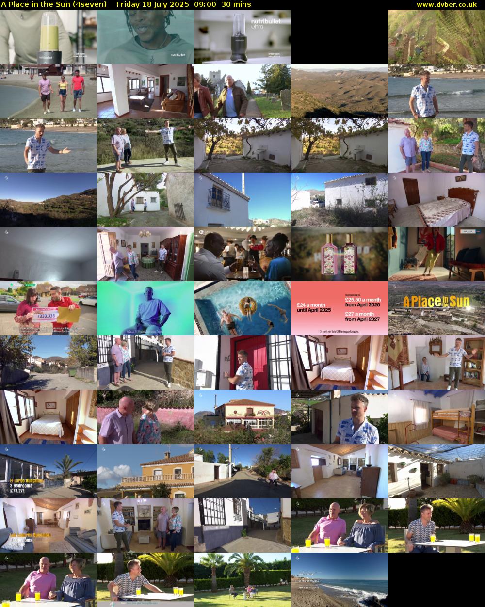 A Place in the Sun (4seven) Friday 18 July 2025 09:00 - 09:30