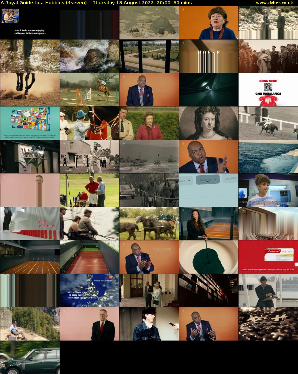 A Royal Guide to... Hobbies (4seven) Thursday 18 August 2022 20:00 - 21:00