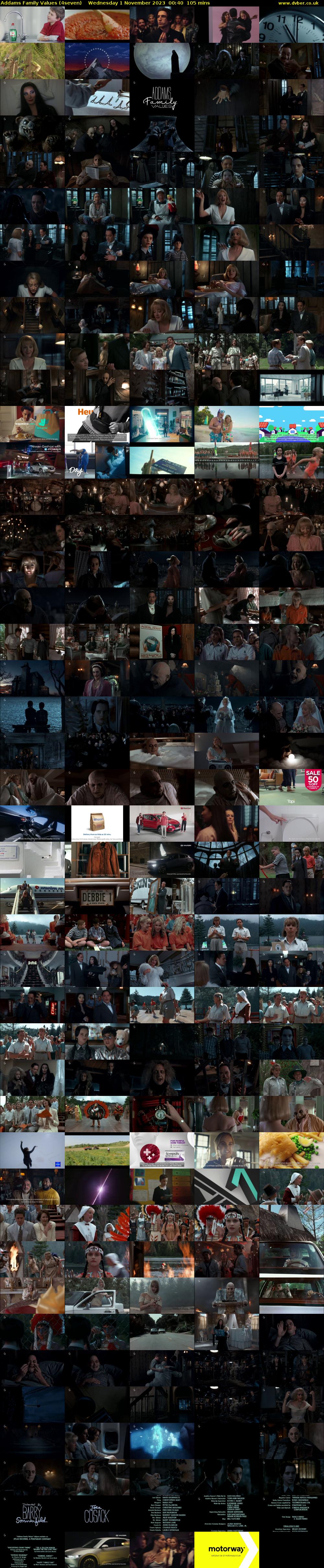 Addams Family Values (4seven) Wednesday 1 November 2023 00:40 - 02:25