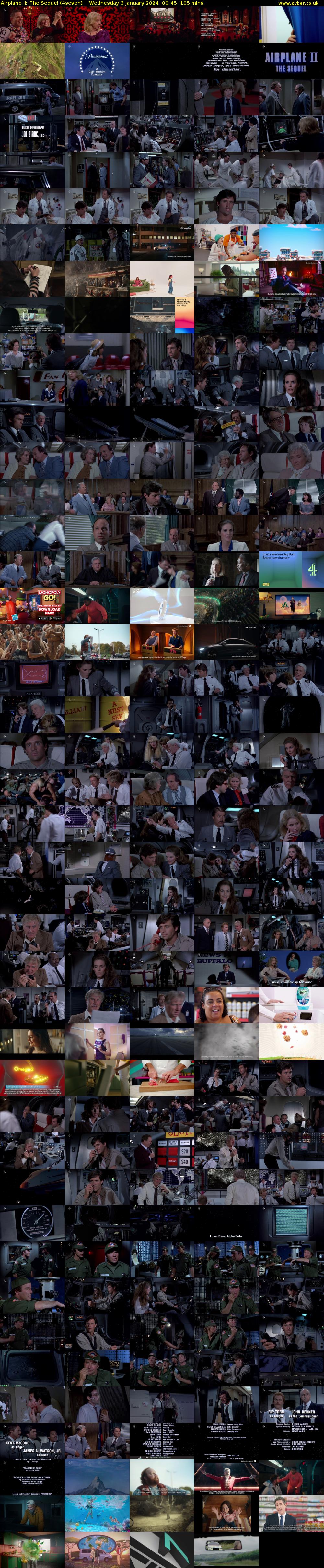 Airplane II: The Sequel (4seven) Wednesday 3 January 2024 00:45 - 02:30