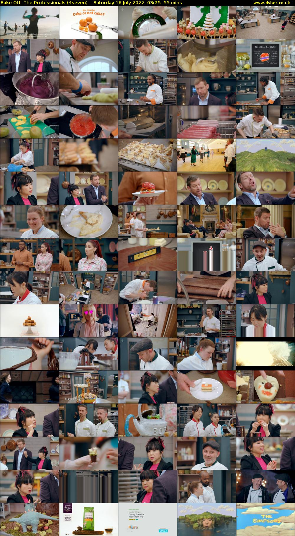 Bake Off: The Professionals (4seven) Saturday 16 July 2022 03:25 - 04:20