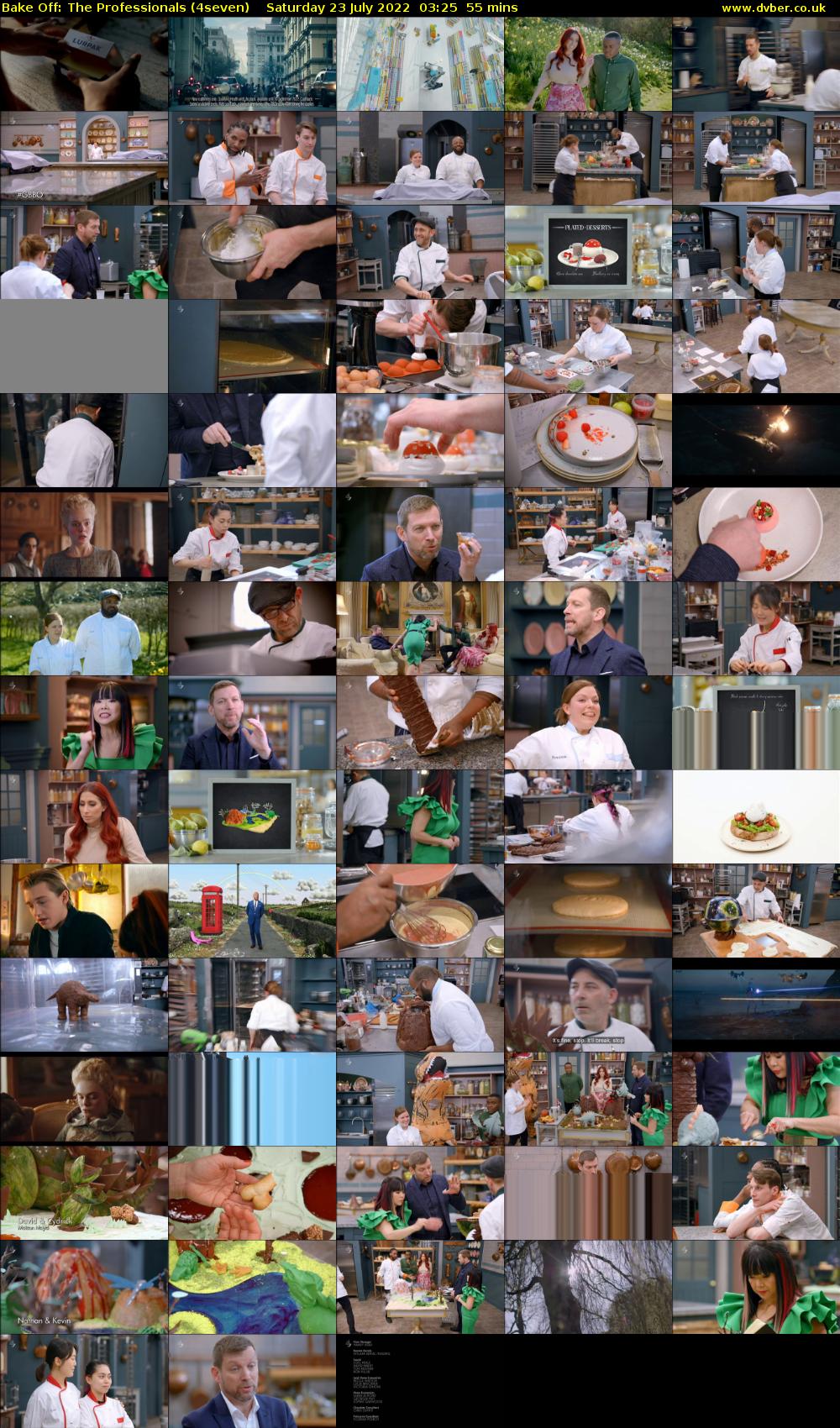 Bake Off: The Professionals (4seven) Saturday 23 July 2022 03:25 - 04:20