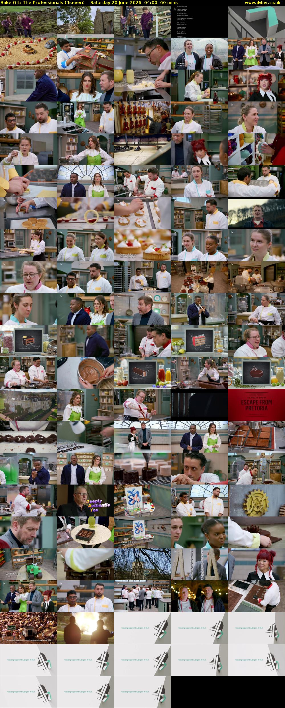 Bake Off: The Professionals (4seven) Saturday 20 June 2026 04:00 - 05:00