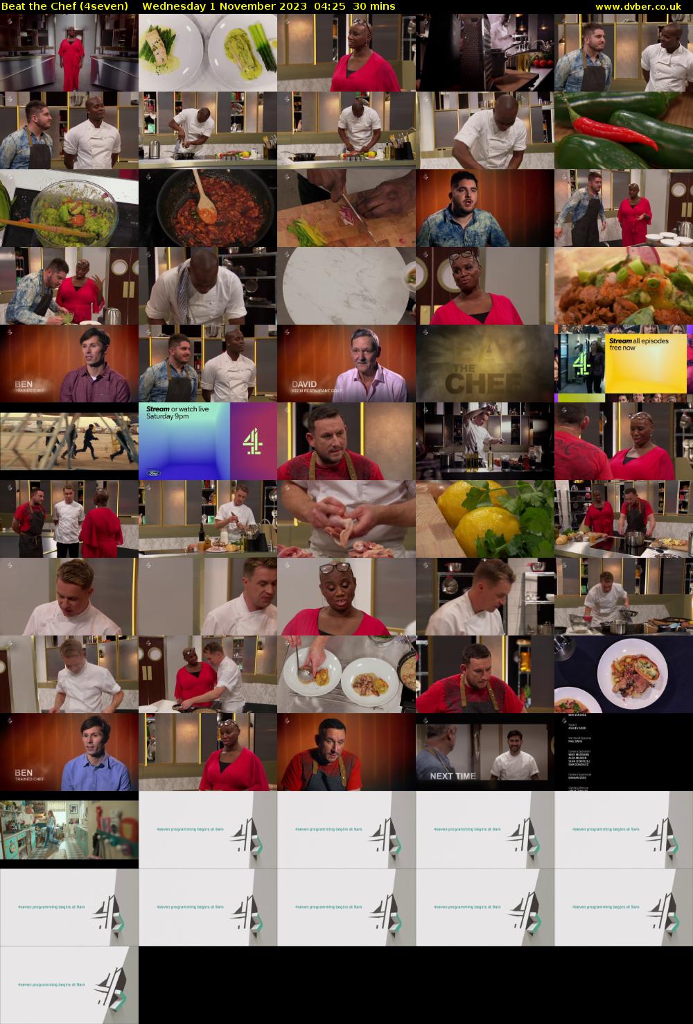 Beat the Chef (4seven) Wednesday 1 November 2023 04:25 - 04:55