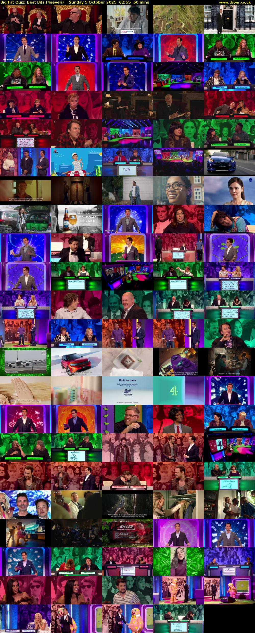 Big Fat Quiz: Best Bits (4seven) Sunday 5 October 2025 02:55 - 03:55