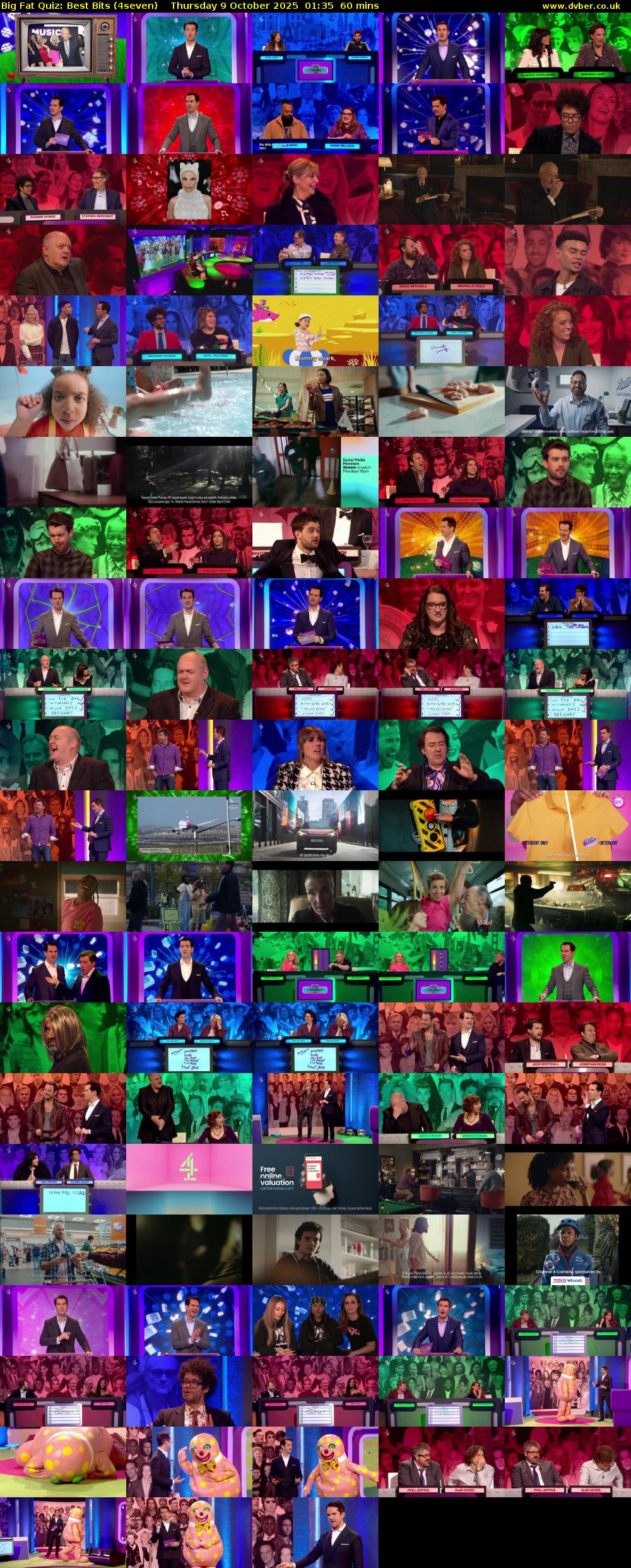 Big Fat Quiz: Best Bits (4seven) Thursday 9 October 2025 01:35 - 02:35