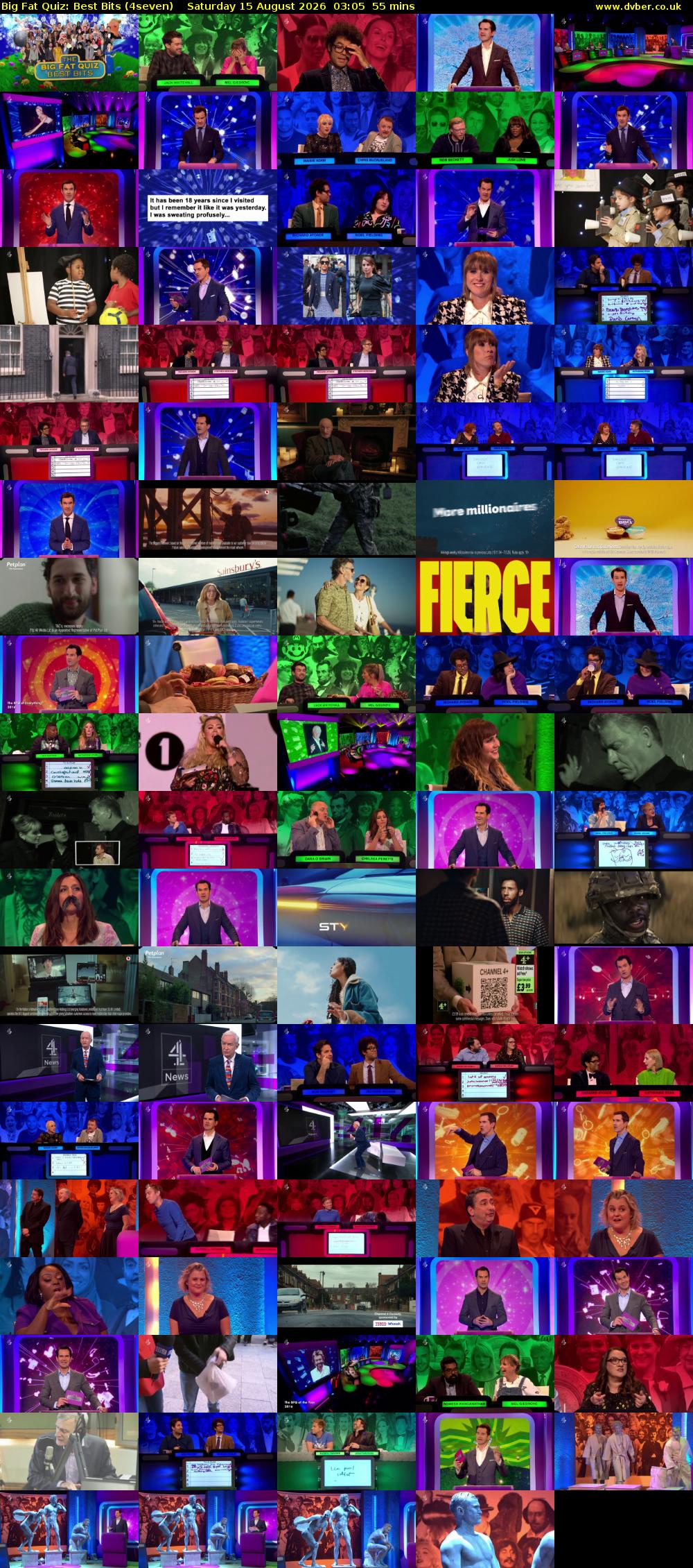 Big Fat Quiz: Best Bits (4seven) Saturday 15 August 2026 03:05 - 04:00