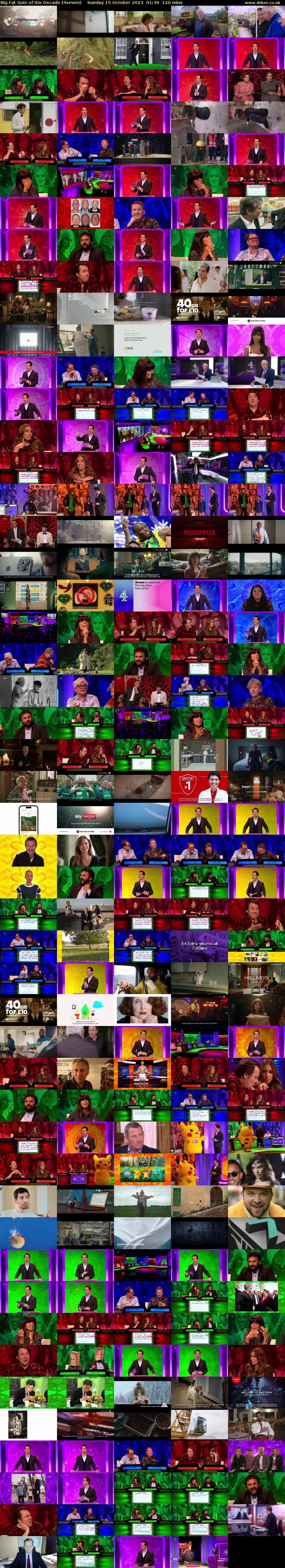 Big Fat Quiz of the Decade (4seven) Sunday 15 October 2023 01:30 - 03:30