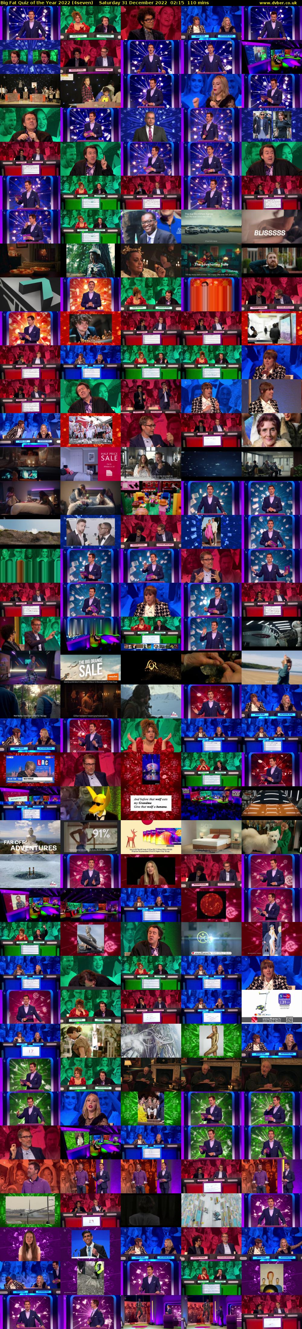 Big Fat Quiz of the Year 2022 (4seven) Saturday 31 December 2022 02:15 - 04:05