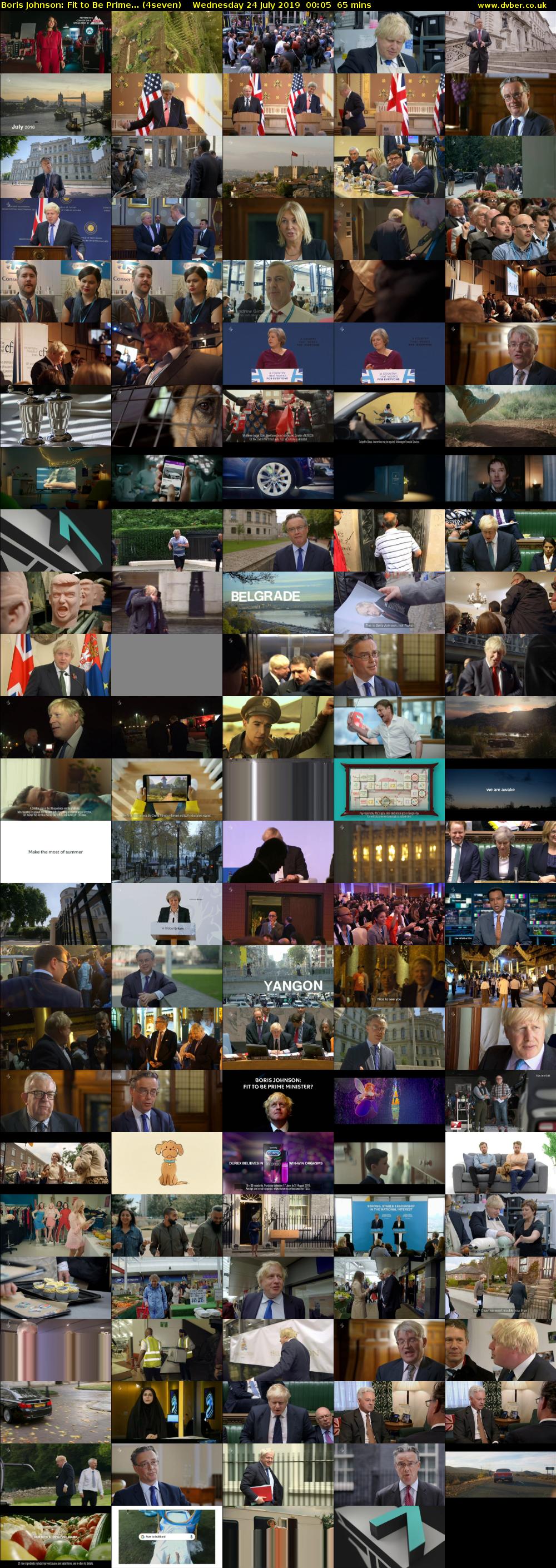 Boris Johnson: Fit to Be Prime... (4seven) Wednesday 24 July 2019 00:05 - 01:10