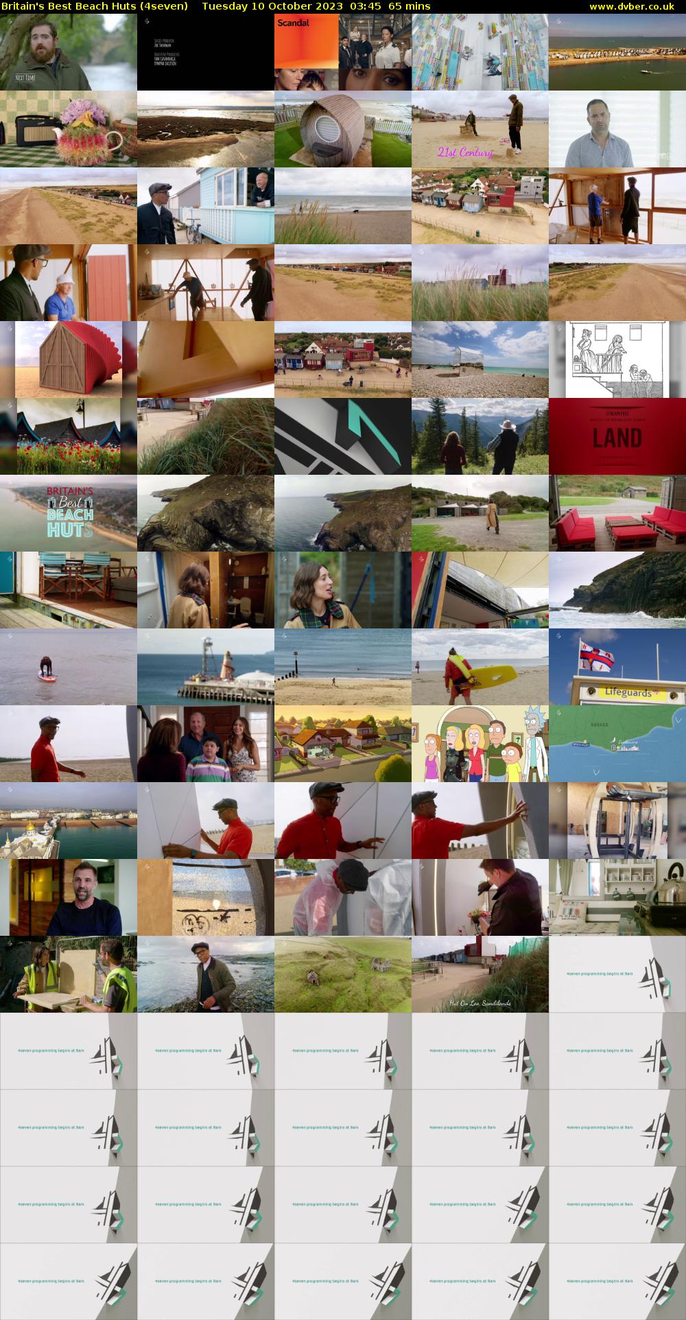 Britain's Best Beach Huts (4seven) Tuesday 10 October 2023 03:45 - 04:50