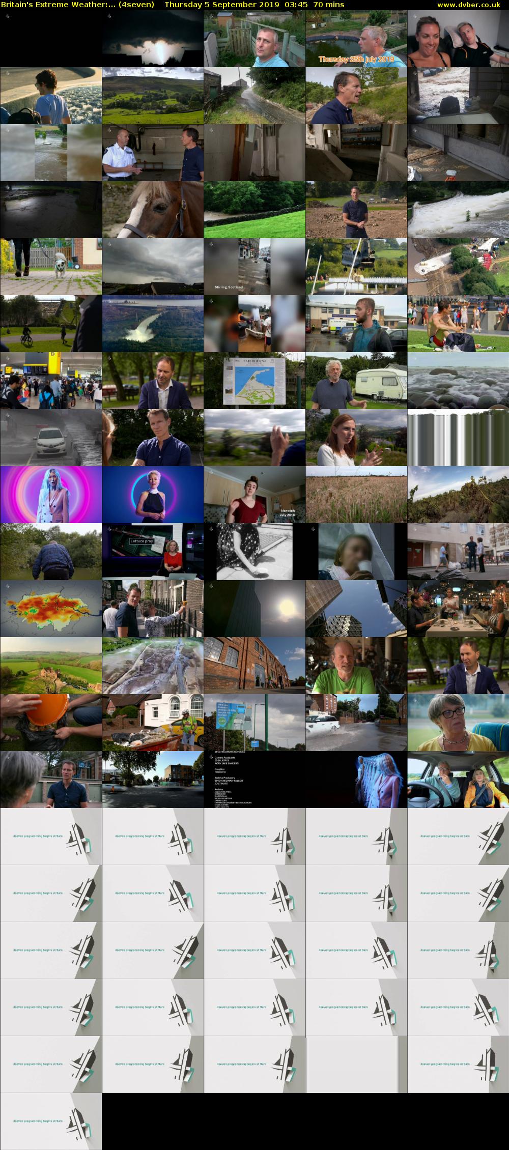 Britain's Extreme Weather:... (4seven) Thursday 5 September 2019 03:45 - 04:55
