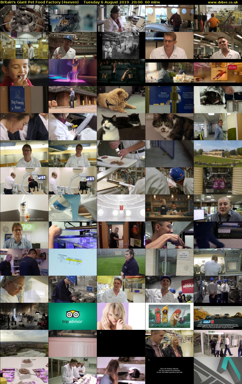 Britain's Giant Pet Food Factory (4seven) Tuesday 6 August 2019 20:00 - 21:00