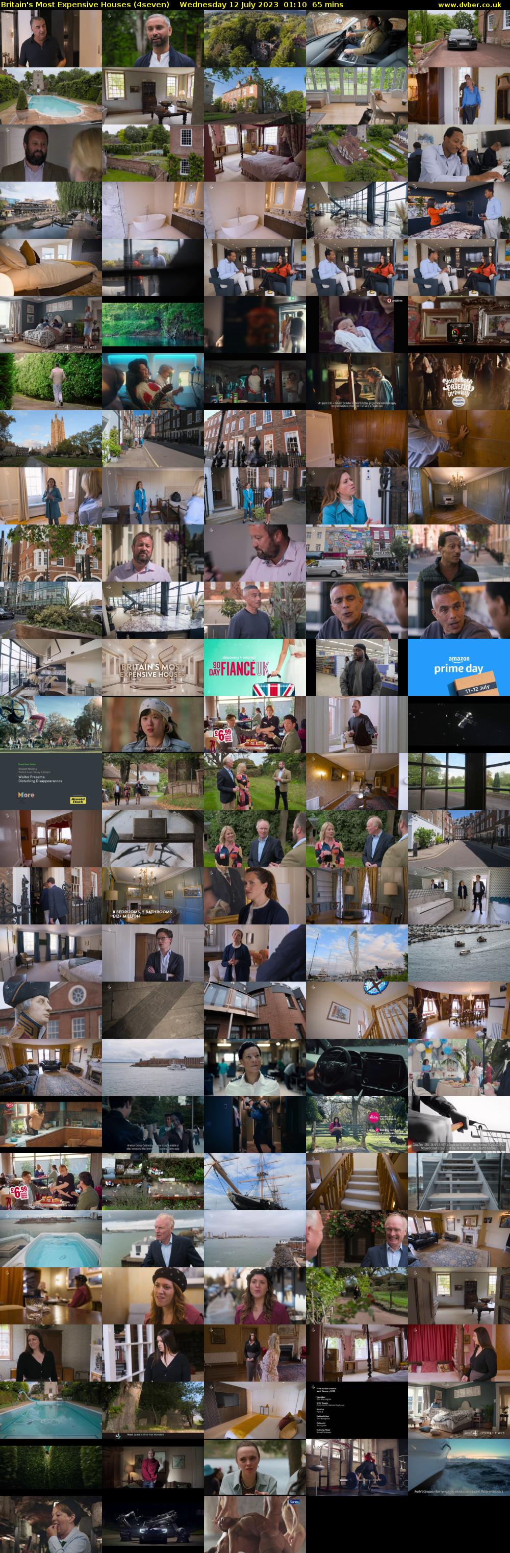 Britain's Most Expensive Houses (4seven) Wednesday 12 July 2023 01:10 - 02:15