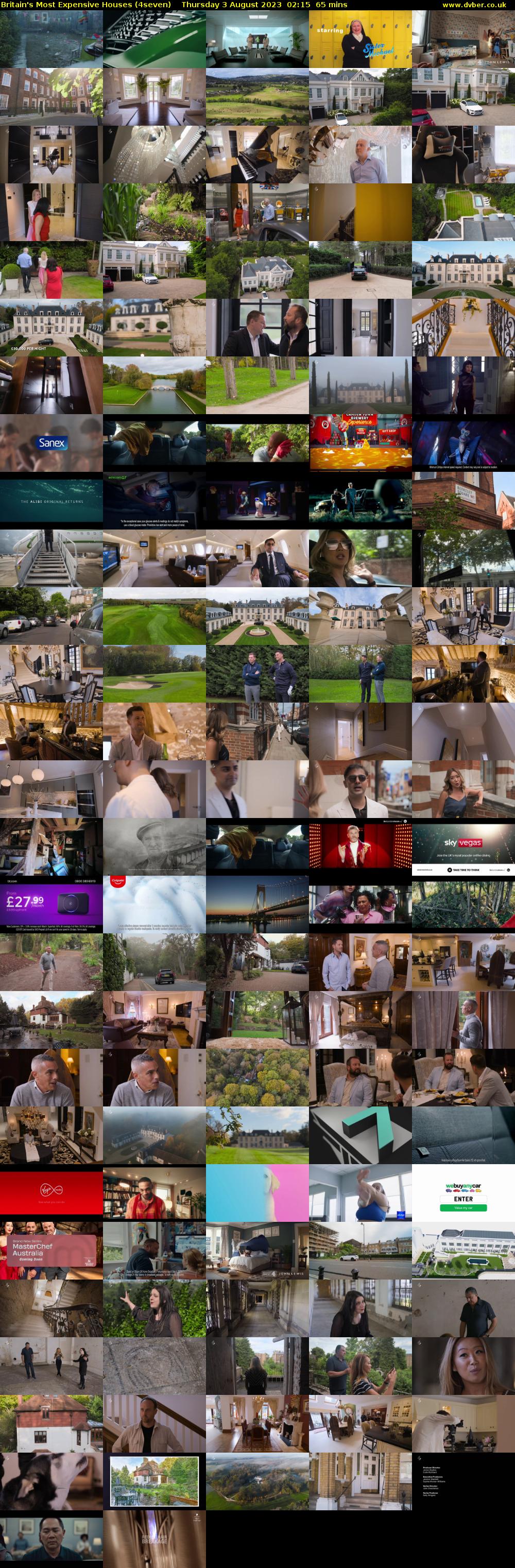 Britain's Most Expensive Houses (4seven) Thursday 3 August 2023 02:15 - 03:20