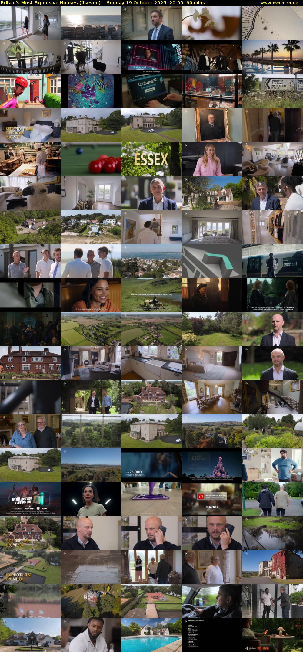 Britain's Most Expensive Houses (4seven) Sunday 19 October 2025 20:00 - 21:00