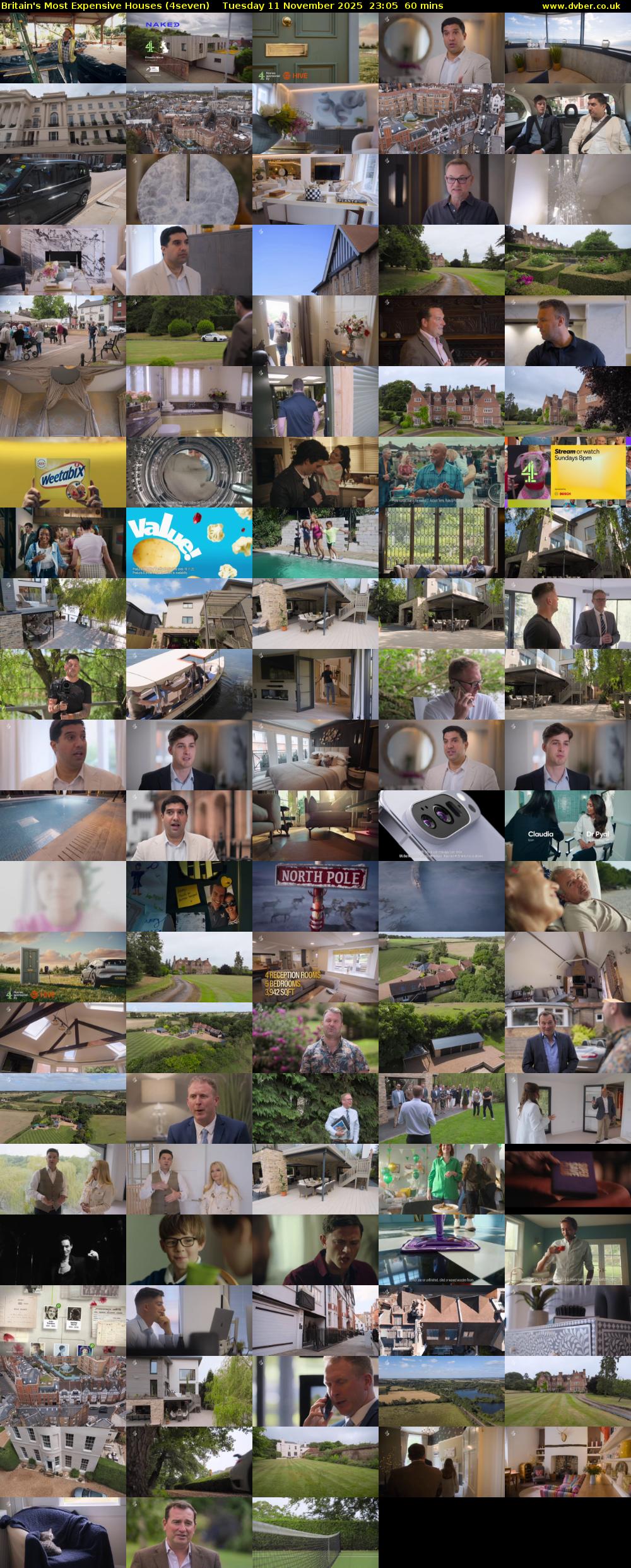 Britain's Most Expensive Houses (4seven) Tuesday 11 November 2025 23:05 - 00:05