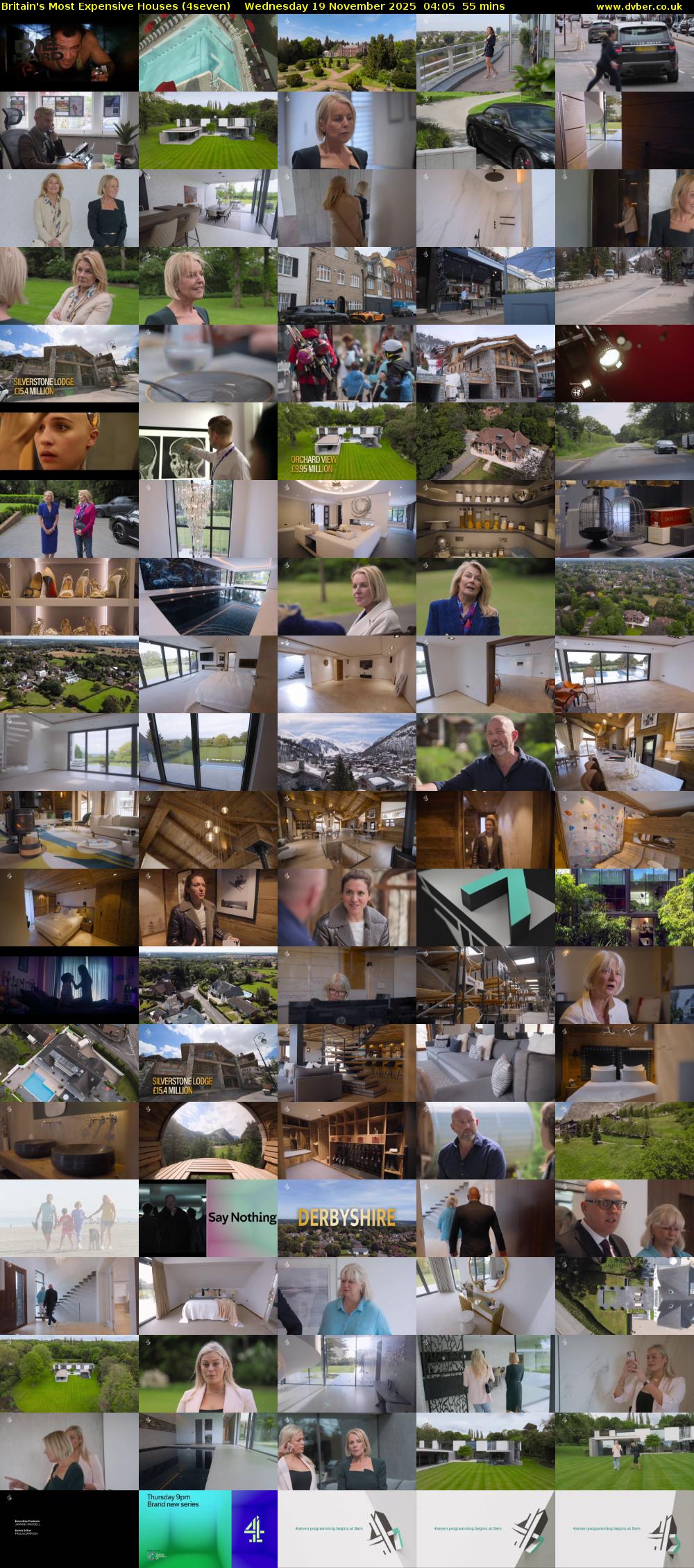 Britain's Most Expensive Houses (4seven) Wednesday 19 November 2025 04:05 - 05:00