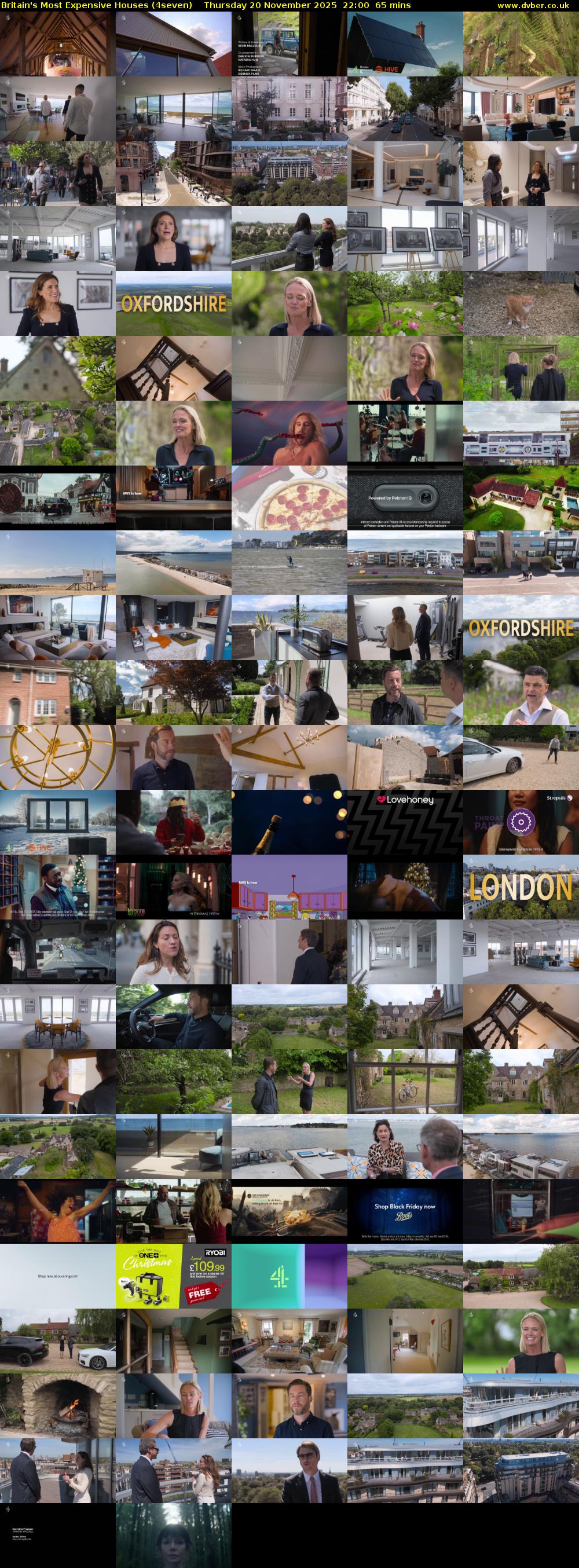 Britain's Most Expensive Houses (4seven) Thursday 20 November 2025 22:00 - 23:05