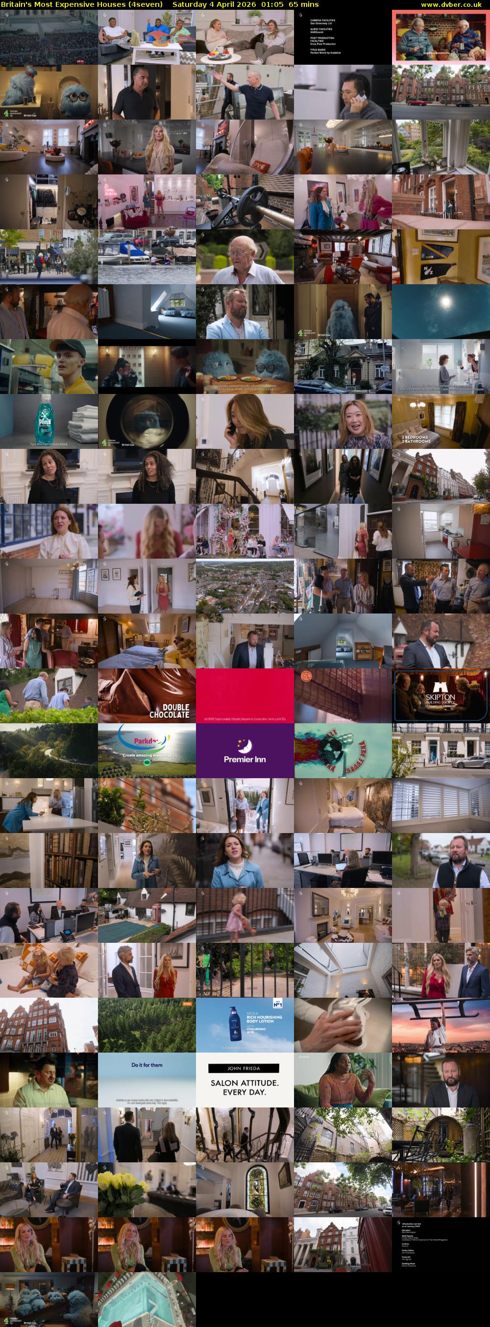 Britain's Most Expensive Houses (4seven) Saturday 4 April 2026 01:05 - 02:10