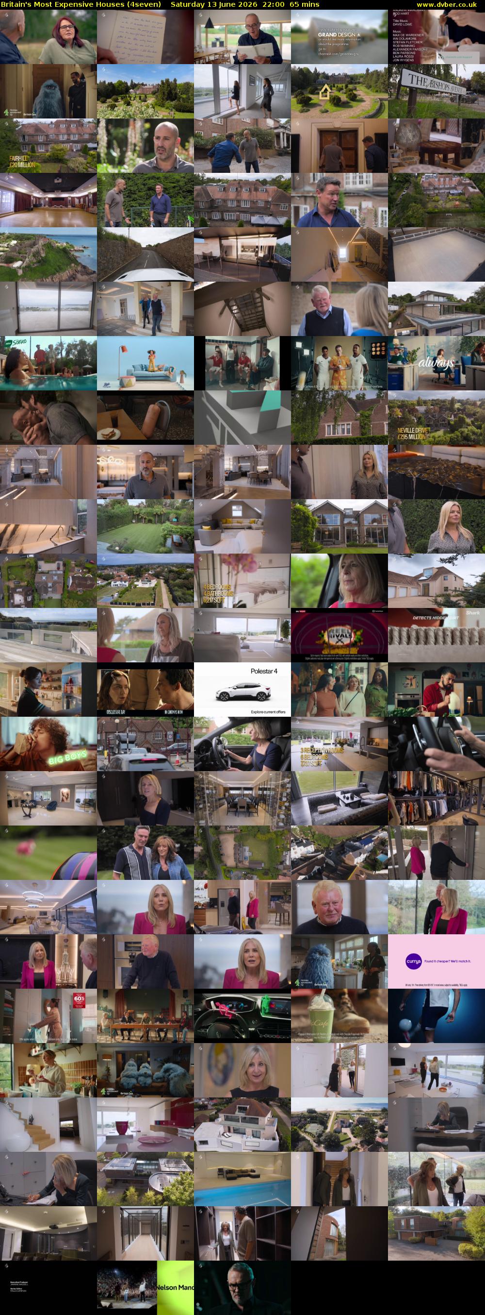 Britain's Most Expensive Houses (4seven) Saturday 13 June 2026 22:00 - 23:05