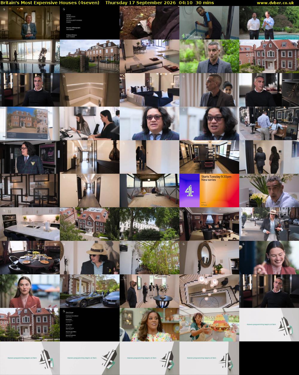 Britain's Most Expensive Houses (4seven) Thursday 17 September 2026 04:10 - 04:40