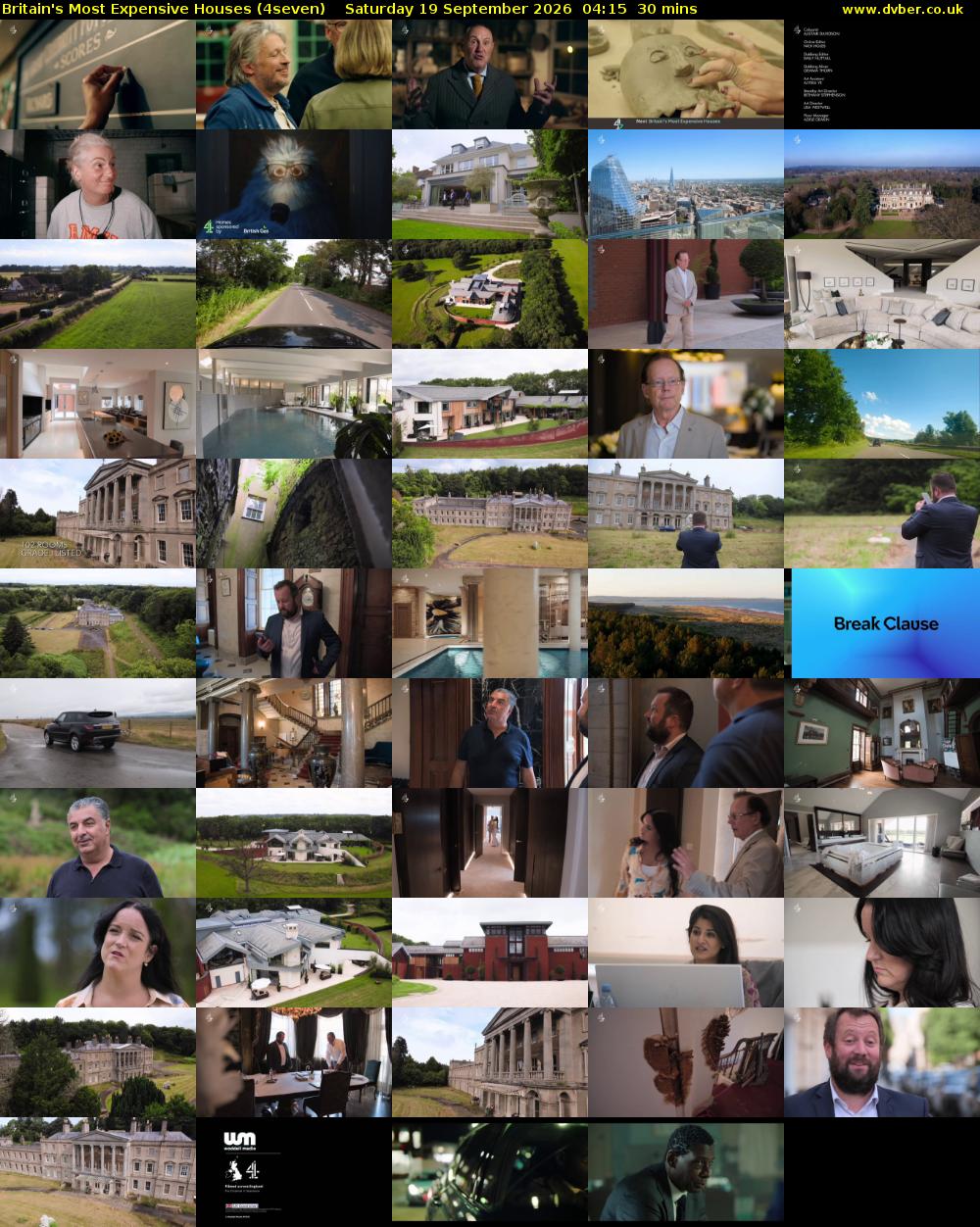 Britain's Most Expensive Houses (4seven) Saturday 19 September 2026 04:15 - 04:45